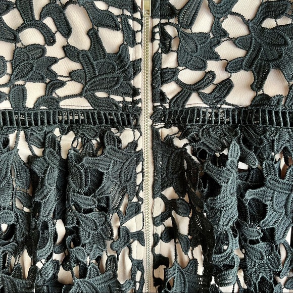 Aqua Black Lace Midi Dress - Picture 5 of 5